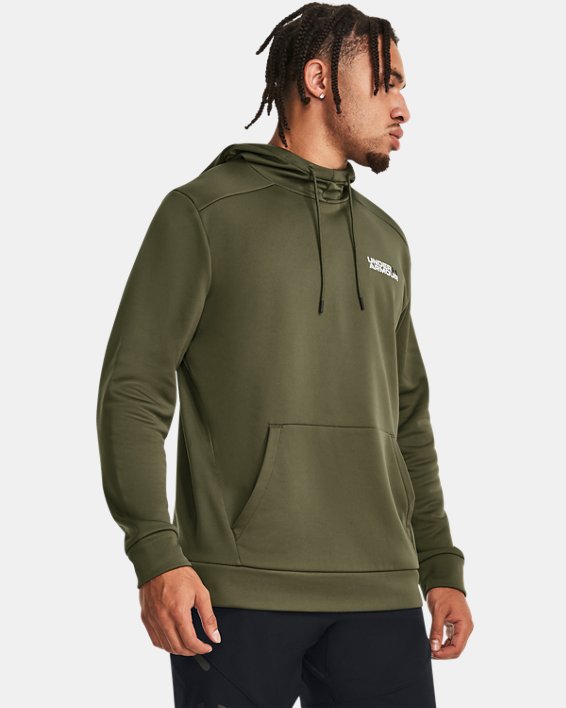Men's Armour Fleece® Graphic Hoodie, Green, pdpMainDesktop image number 0